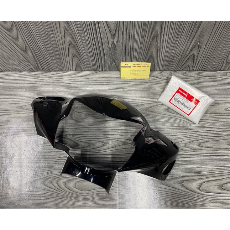 Nắp trước tay lái | bàn thờ Vision  màu Đen bóng chính hãng Honda