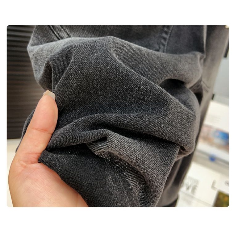 Quần jeans Đen Dáng Rộng Phong Cách Hàn Quốc Dành Cho Bé Trai