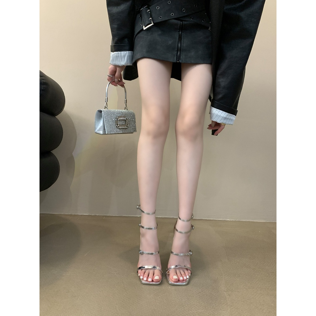 Sandal Cao Gót Hở Ngón Quai Mảnh Phong Cách Mới 2023