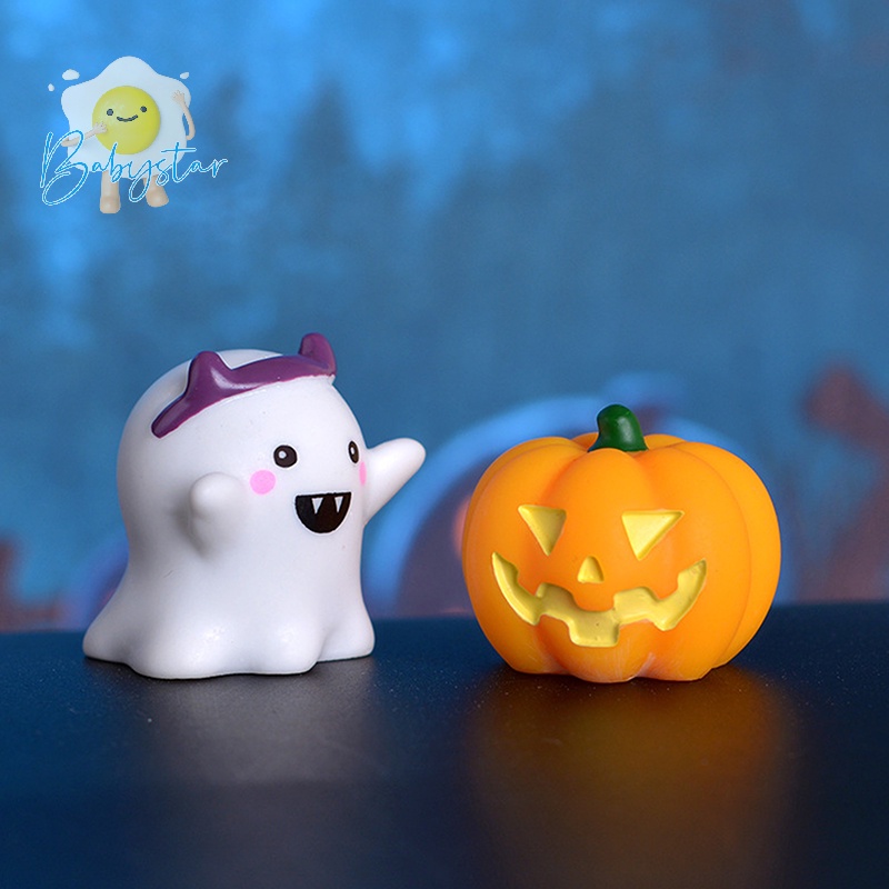 Mô Hình Ma Cà Rồng Bí Ngô mini Bằng Nhựa resin Trang Trí halloween Mới