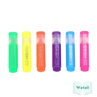 🌴 Bút đánh dấu highlight dạ quang 6 màu lựa chọn