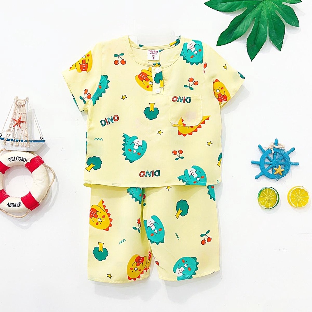 TOLEXINH  bộ tay ngắn quần dài bé trai vải loại 1