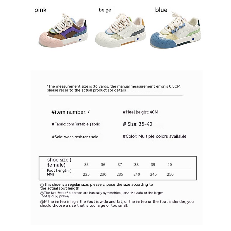 Giày Thể Thao Mũi Tròn Đế Dày Phong Cách Nhật Bản Thời Trang Mùa Thu Hàng Mới 2023