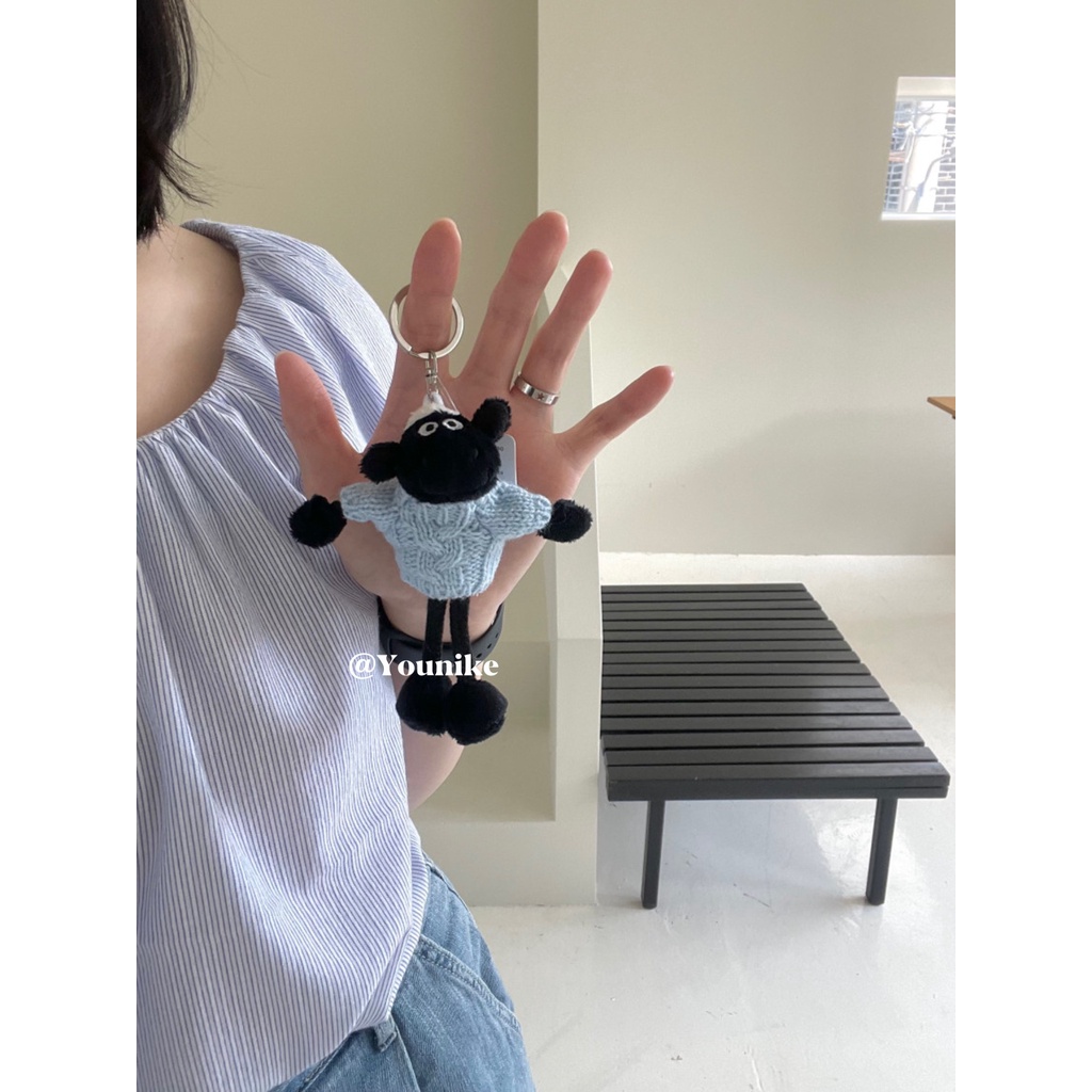 Móc Khóa Hình Cừu Nhồi Bông Đáng Yêu Dễ Thương