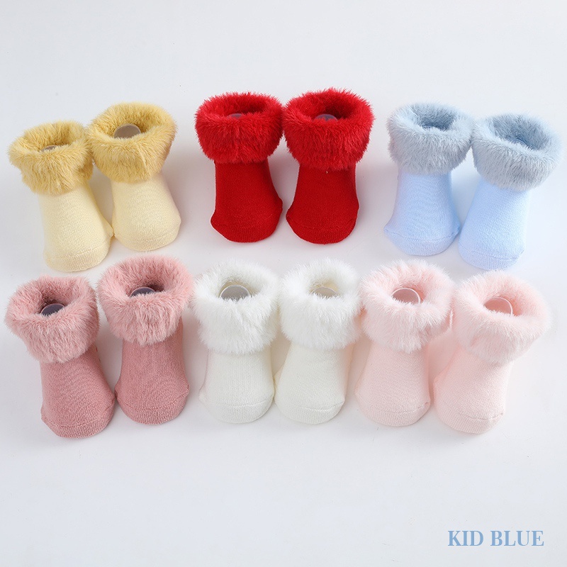 Vớ cotton Mềm Mại Màu Trơn Thoải Mái Thời Trang Thu Đông Cho Bé Trai Và Gái