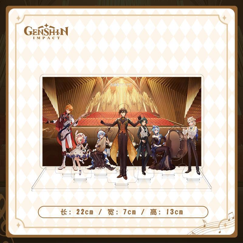 Bộ hạng mục Genshin Impact 2023 Concert Symphonic Dream Standee Keychain Brooch Badge Set CMP0