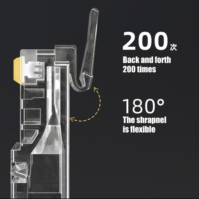 Đầu Nối Mạng cat6 cat5 rj45 Mạ Vàng / Đầu Nối Dây Cáp Internet