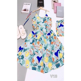 ĐẦM TOLE DÂY KÈM QUẦN (M-XL)