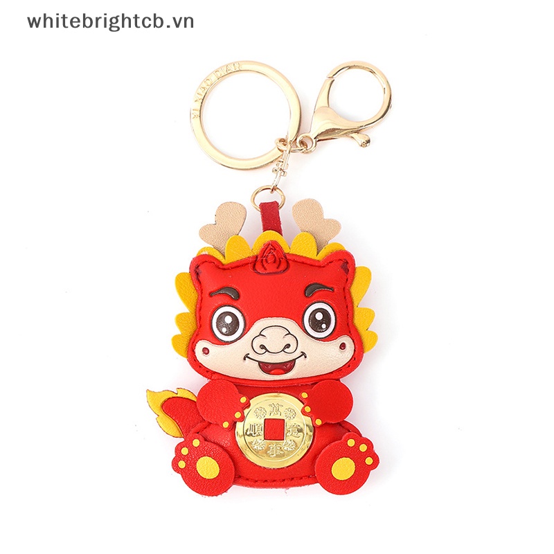 / / Cny Trang Trí 2024 / / Ốp Điện Thoại Da Đựng Tiền Xu May Mắn Hình Rồng Hoạt Hình Trung Hoa Đáng Yêu Bằng Đồng Làm Quà Tặng Xe Hơi