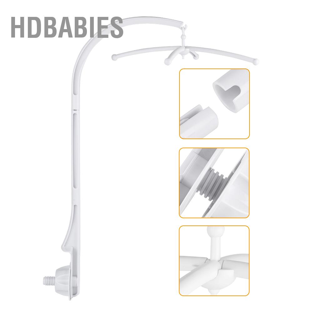 Giường Cũi Em Bé Di Động Giữ Chuông Đồ Chơi Trang Trí Giá Treo Tay- HDbabies