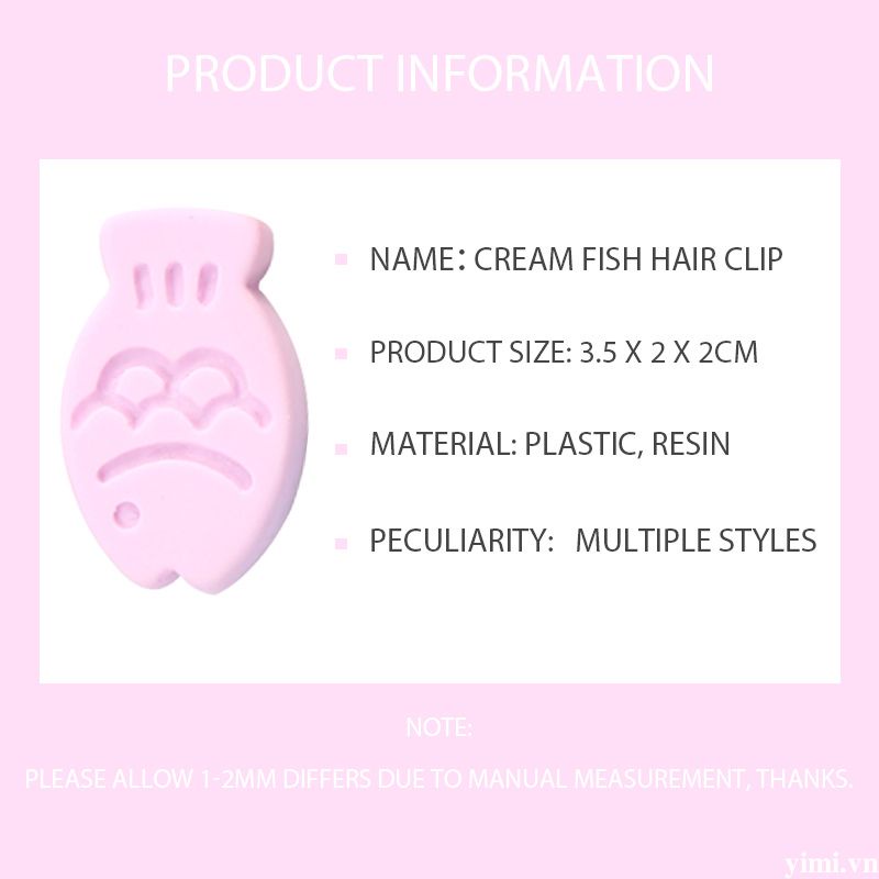 Kẹp Tóc Mỏ Vịt mini Hình Cá Hoạt Hình Dễ Thương Cho Nữ