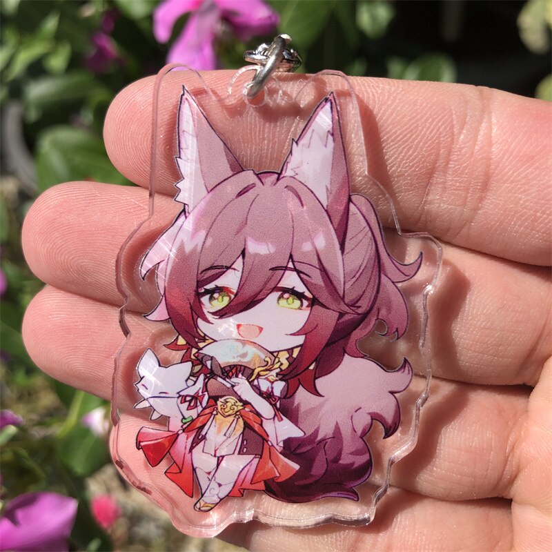 Móc khoá Honkai: Star Rail Luocha Fu Xuan Blade Imbibitor Lunae Keychain Anime Manga Phụ Kiện Trang Trí Túi xách Balo