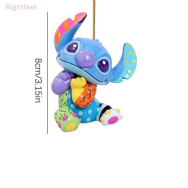 DISNEY Qfeel Đồ trang trí Nhân Vật lilo & stitch Hoạt Hình Bằng acrylic Trang Trí Cây Thông Giáng Sinh Mới
