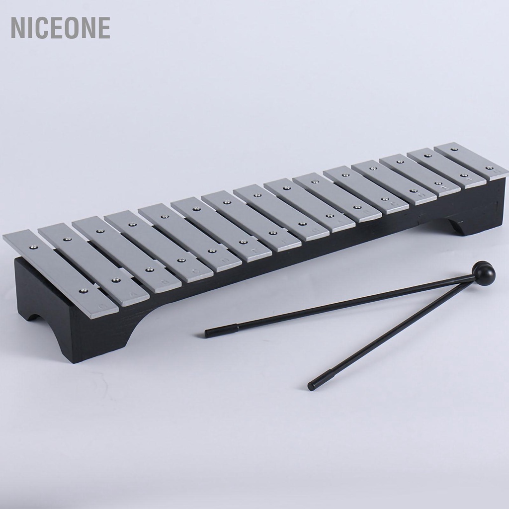 NiceOne  Trẻ em nhạc cụ gõ 15 tông màu nhôm tấm đàn piano giáo dục sớm nhạc cụ gõ tấm nhôm đàn piano cmman
