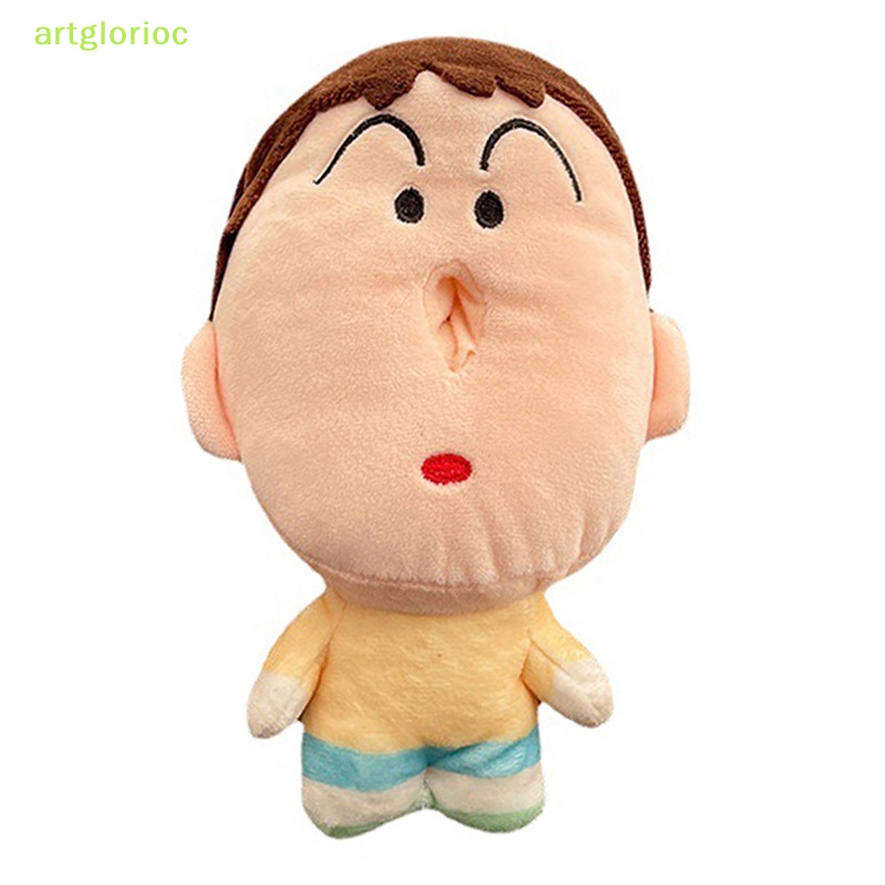 1 Hộp Đựng Khăn Giấy Hình Cậu Bé Bút Chì shin-chan Nhồi Bông Ngộ Nghĩnh