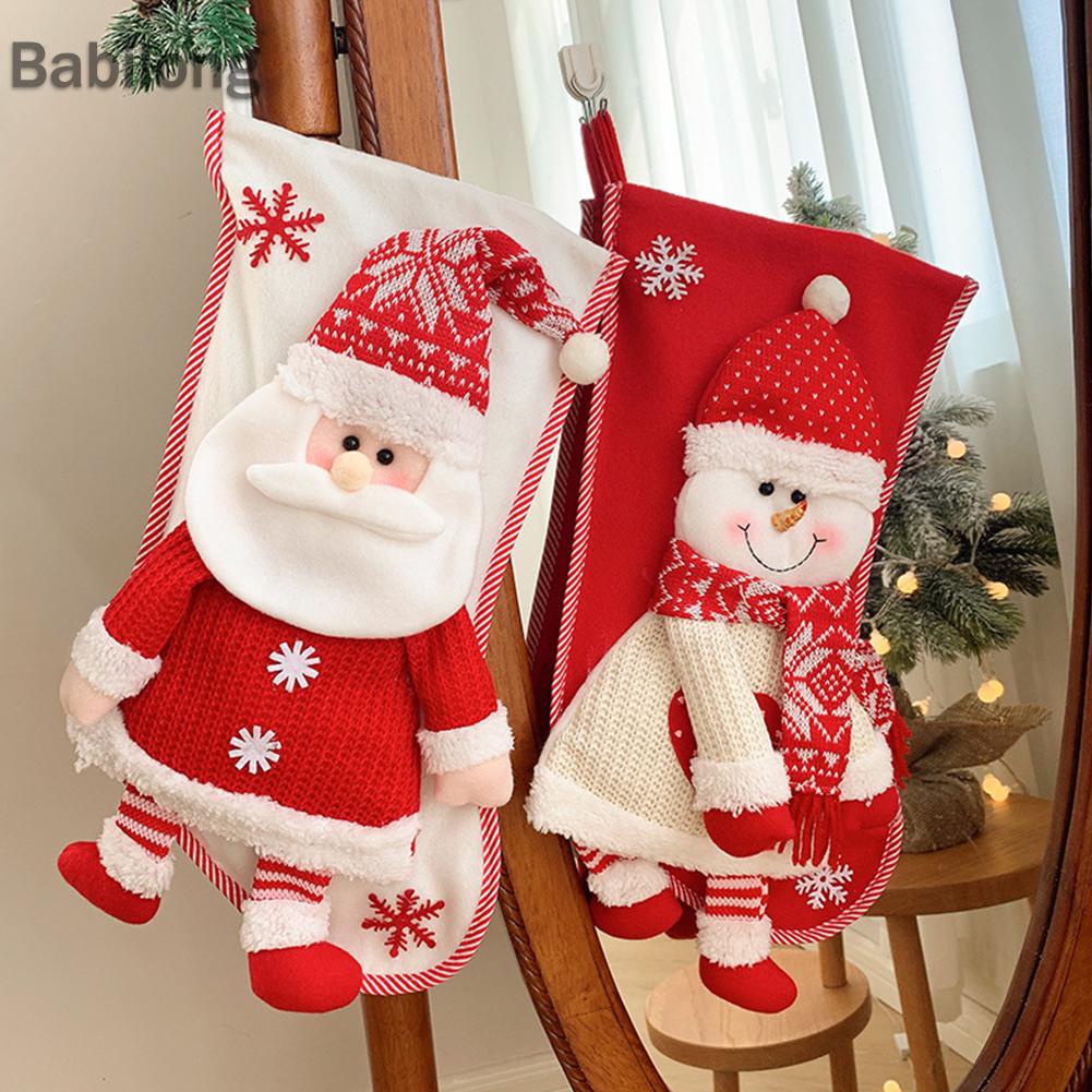 Túi Đựng Kẹo Giáng Sinh Sức Chứa Lớn Trang Trí Cây Thông Noel