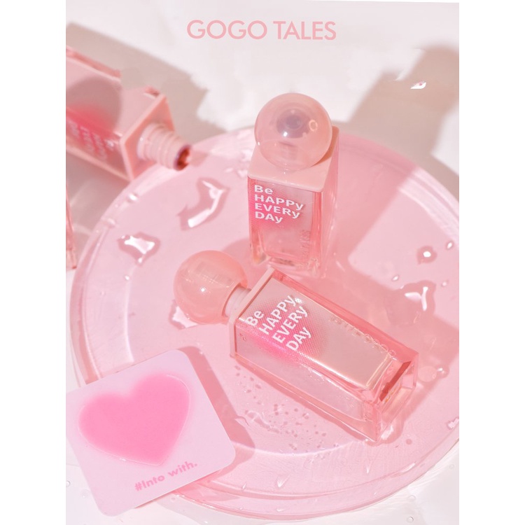 Son bóng Gogo tales Be Happy Everyday GT535 son gogotales bóng mịn mướt mượt căng bóng môi tự nhiên