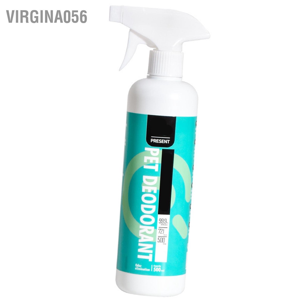 Virgina056 Xịt khử mùi cho thú cưng Chiết xuất thực vật chuyên nghiệp Không chứa cặn lâu dài chó mèo trong nhà 500ml