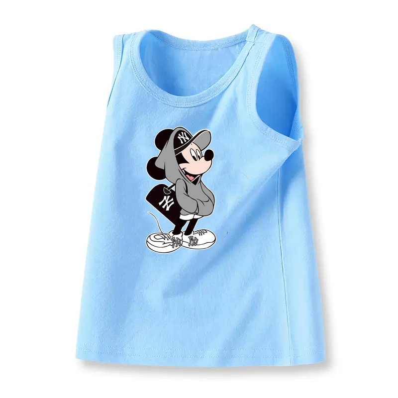 Áo Thun Ba Lỗ In Hình Chuột mickey Cho Bé Trai
