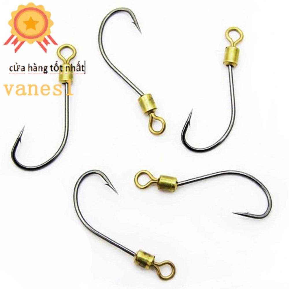 Vanes1 Móc Câu Cá Tròn Xoay 360 Độ Bằng Kim Loại Chất Lượng Cao° Móc Câu Cá Xoay Được Hình Giun Biển