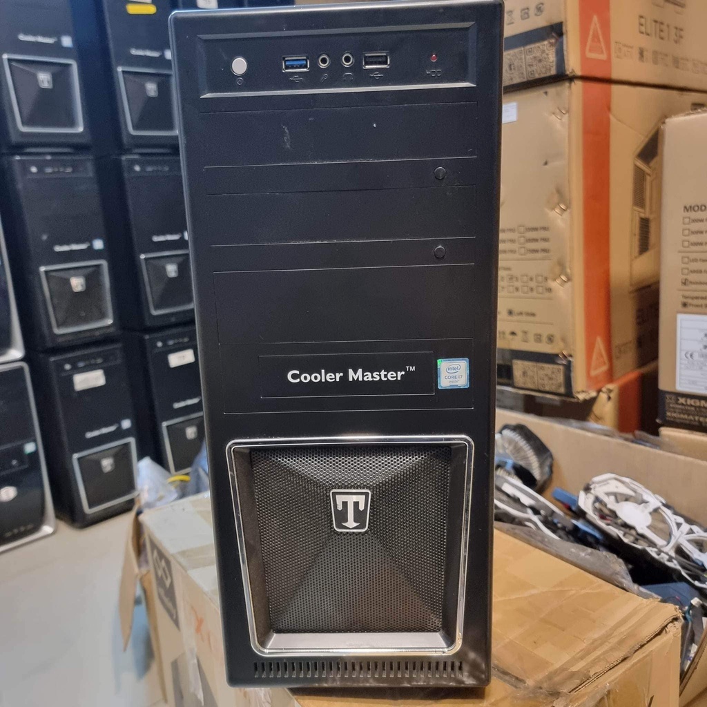 Case Cooler Master Elite 310C (Black) size ATX cũ to cứng cáp còn đẹp gắn nhiều HDD
