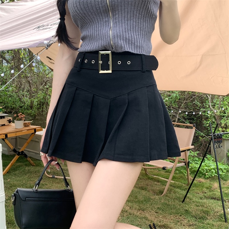 Chân Váy Ngắn Xếp Ly Lưng Cao Quyến Rũ Thời Trang Mùa Thu Cho Nữ