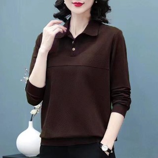 Áo thun polo tay dài form rộng kiểu dáng mới
