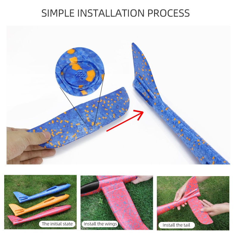 Máy Bay Xốp Đồ Chơi 49cm Có Đèn led Cho Bé Trai