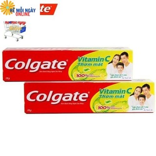 Kem đánh răng Colgate Vitamin C 170G/220G -Thơm mát 100%  Vitamin C- Giảm Nhiệt Miệng