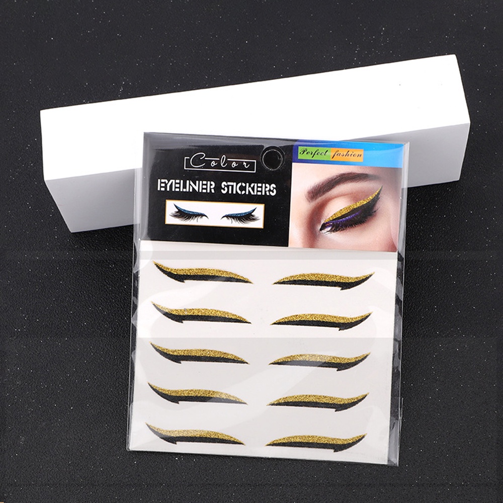 Miếng Dán Kẻ Mắt Trang Điểm Mắt Mèo Phong Cách Âu Mỹ Sáu Trong Một