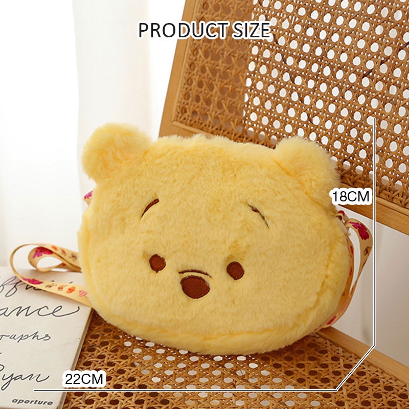 Laz Johnn Túi Đeo Chéo Hình Chú Gấu / Dâu Tây Nhồi Bông Dễ Thương Thời Trang Cho Bé Trai