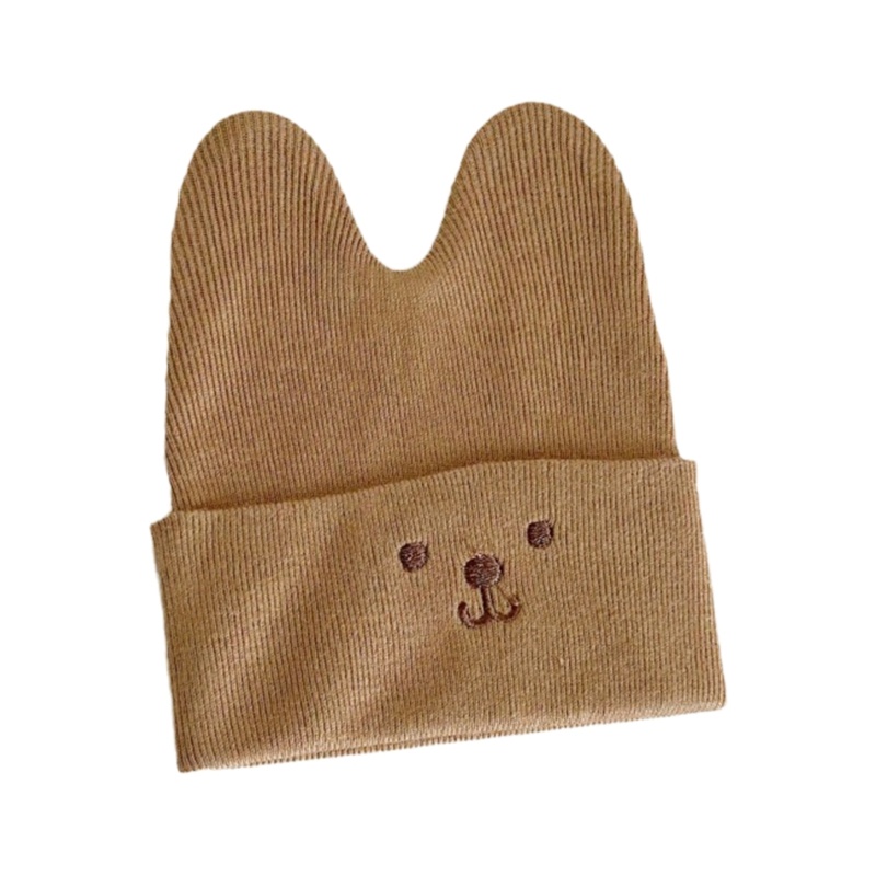 Mũ Dệt Kim Thêu Họa Tiết Hoạt Hình Trọng Lượng Nhẹ Thoải Mái Thời Trang Thu Đông Cho Bé