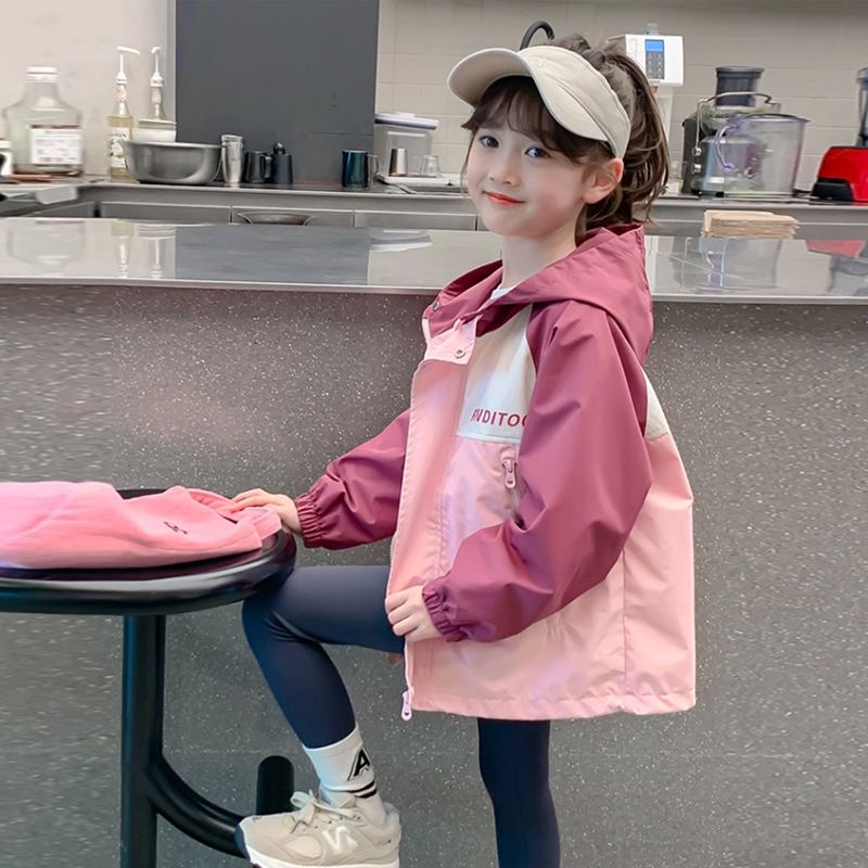 Gmn Áo Khoác Thể Thao Có Mũ Trùm Thời Trang Xuân Thu 2023 Cho Bé Gái
