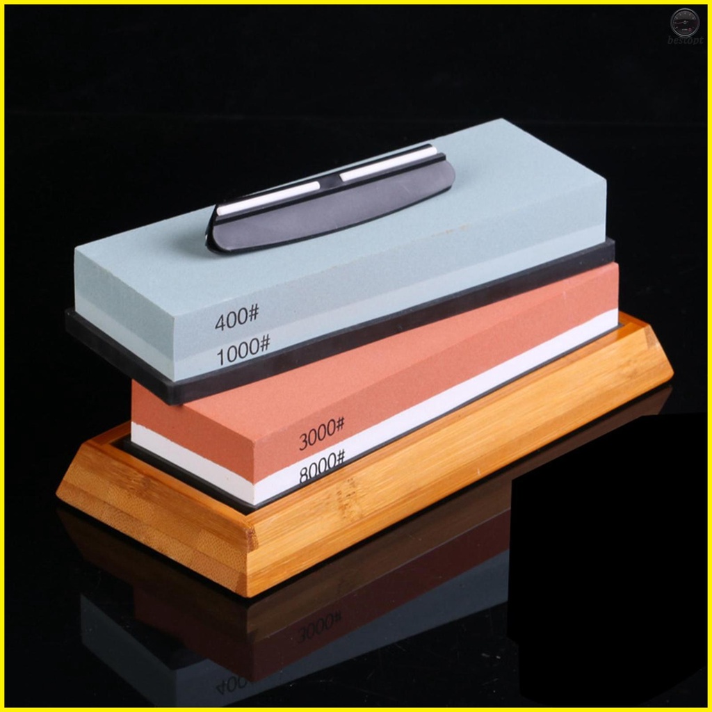 Premium Whetstone Cut Sharpening Stone Set - Non Slip Base - Perfect for Sharpening Cutters