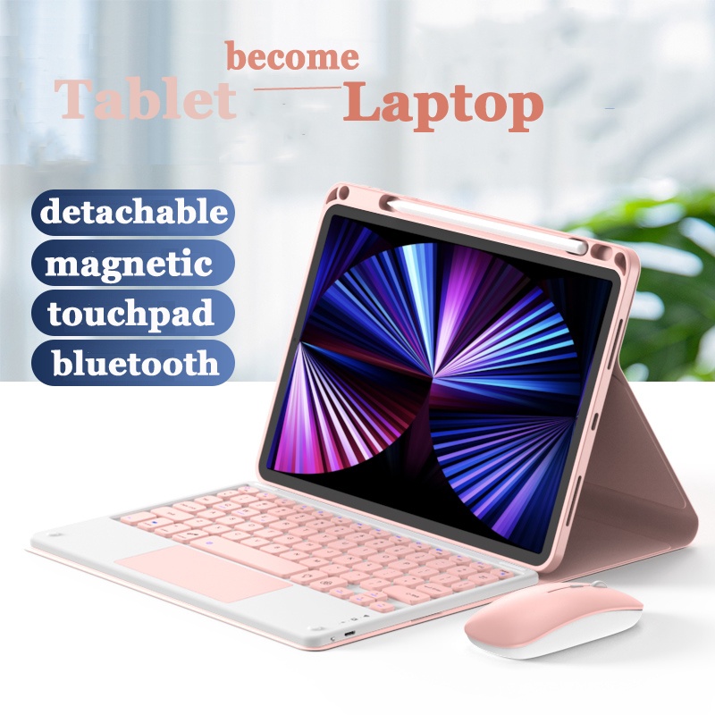 Bao Da Máy Tính Bảng Kèm Bàn Phím Nam Châm Tháo Rời Cho xiaomi pad 6 pro 6 11inch 2023 5 11 inch xiaomi pad 5 pro 11inch Giá Đỡ