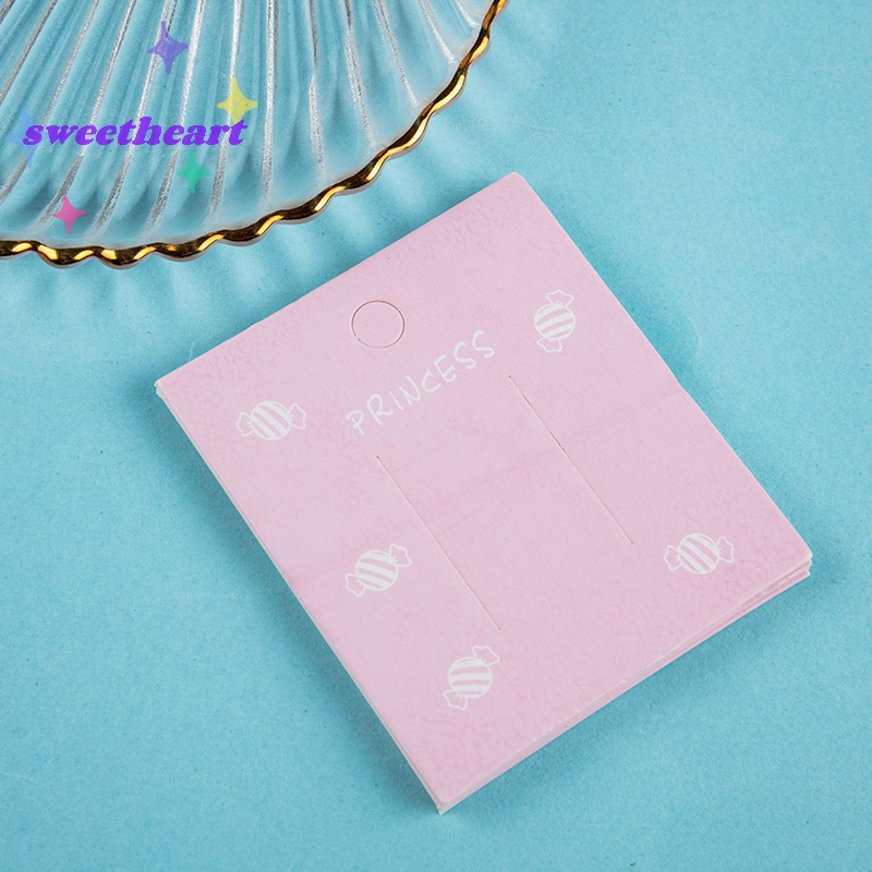 Set 50 Túi Nhựa Trưng Bày Kẹp Tóc 7 * 7cm Màu Xanh Dương / Hồng / Tím / Vàng Tiện Dụng