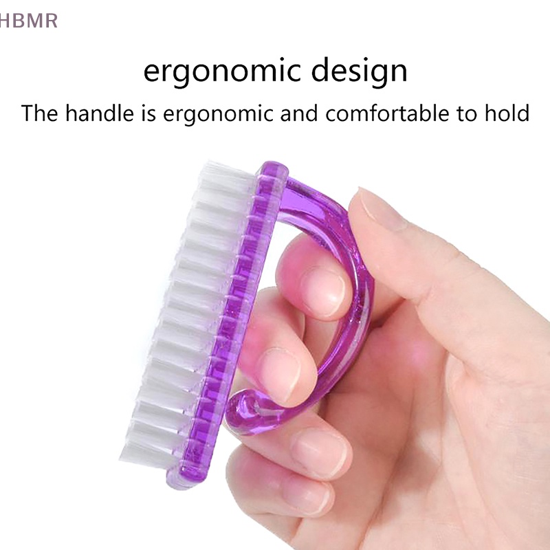 Bàn Chải Làm Sạch Móng Tay Loại Bỏ Bụi Bẩn Bằng Nhựa Sợi Len Mềm Mại Cỡ Lớn