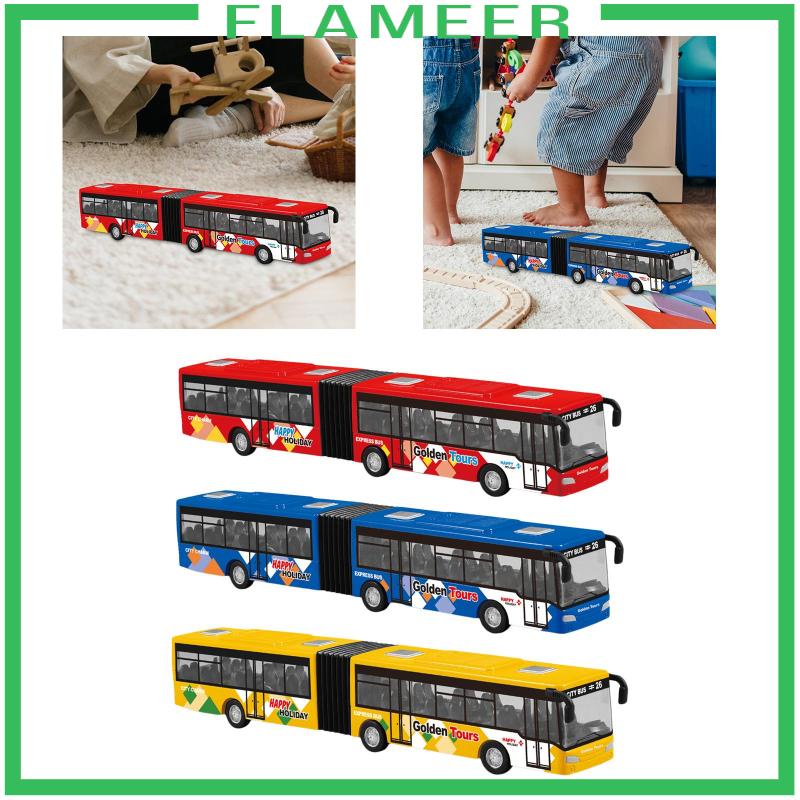 Mô Hình Xe Buýt Đồ Chơi Lưng Dài Có Khớp Nối