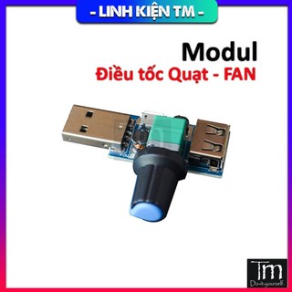 Mạch Chỉnh Tốc Độ Quạt - FAN 2.5-8V 5W Cổng USB