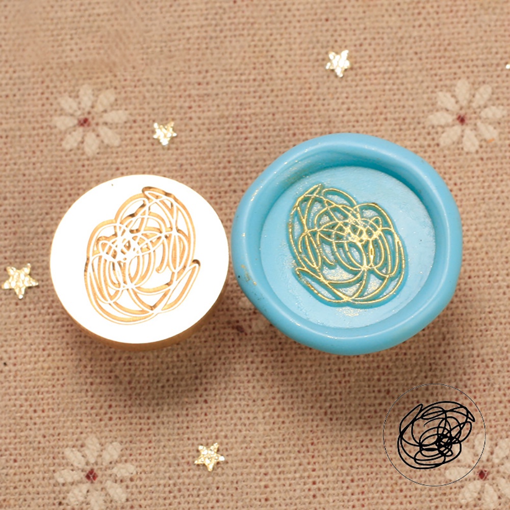 22mm Mini Brass Vintage Wax Stamp Creative Wax Stamp Head Dễ thương Stamp Firepaint Stamp DIY Thủ công mỹ nghệ Thư trang trí tem