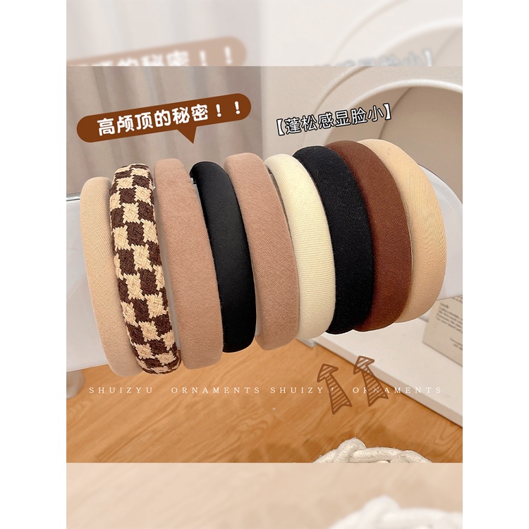 Miumiu Băng Đô Cài Tóc Cao Cấp Màu Nâu In Chữ Thời Trang Cao Cấp Cho Nữ