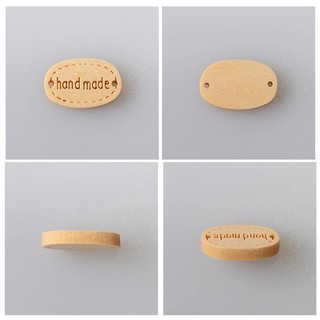 5 Cái Nút gỗ Handmade bầu dục