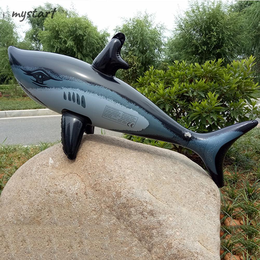 Phao Bơi Hình Cá Mập Bằng Nhựa pvc An Toàn Cho Bé