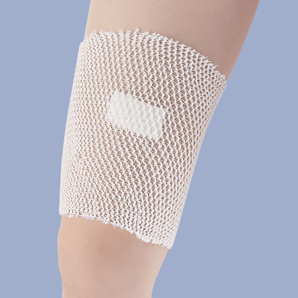Btlimer Băng Quấn Thể Thao Vải Lưới Gạc Co Giãn Thoáng Khí Dài 2m Màu Trắng Dùng Để Cố Định Vết Thương
