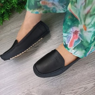 giày mọi da bò thật