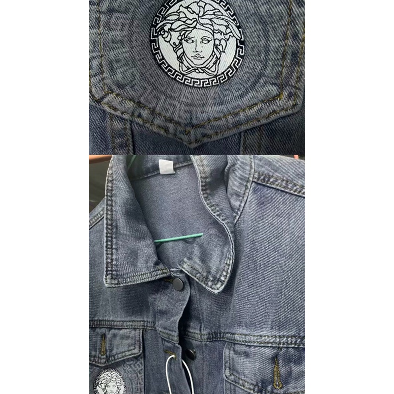 Xanh Denim，áo khoác nam，áo gió nam，Áo Khoác denim Xuân Thu 2023 Dáng Rộng Phong Cách retro Mới Dễ Phối Đồ Cho Nam Và Nữ，áo sơ mi tay dài，đồ bộ nam，thời trang nam，áo đông nam，áo cộc nam