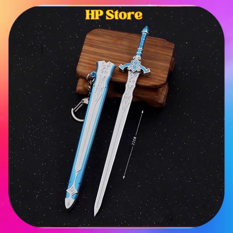 Mô hình Kirito HOA HỒNG XANH Dark Repulser trong Sword art Online anime SAO Kazuto Kirigaya Dài 22cm