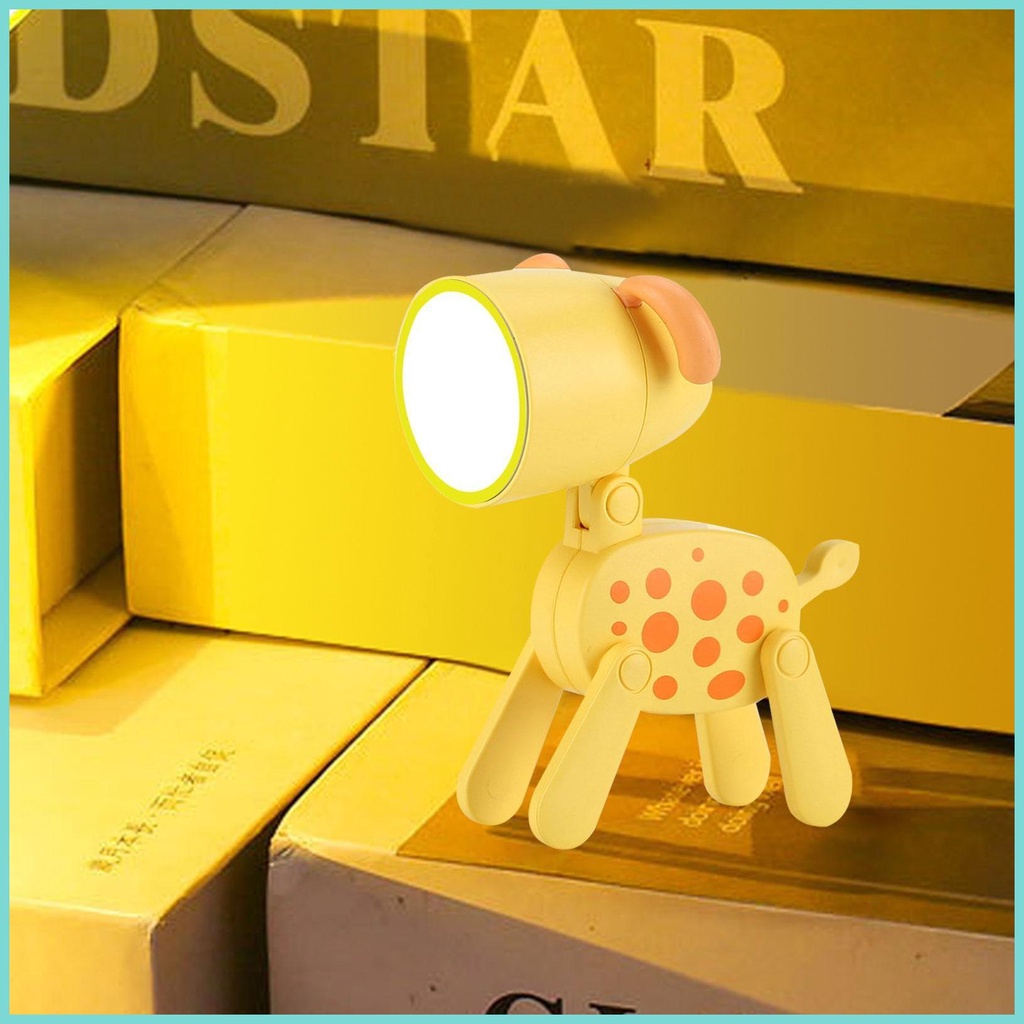 Đèn Ngủ Để Bàn mini Hình Chú Chó Dễ Thương Di Động Tiện Dụng