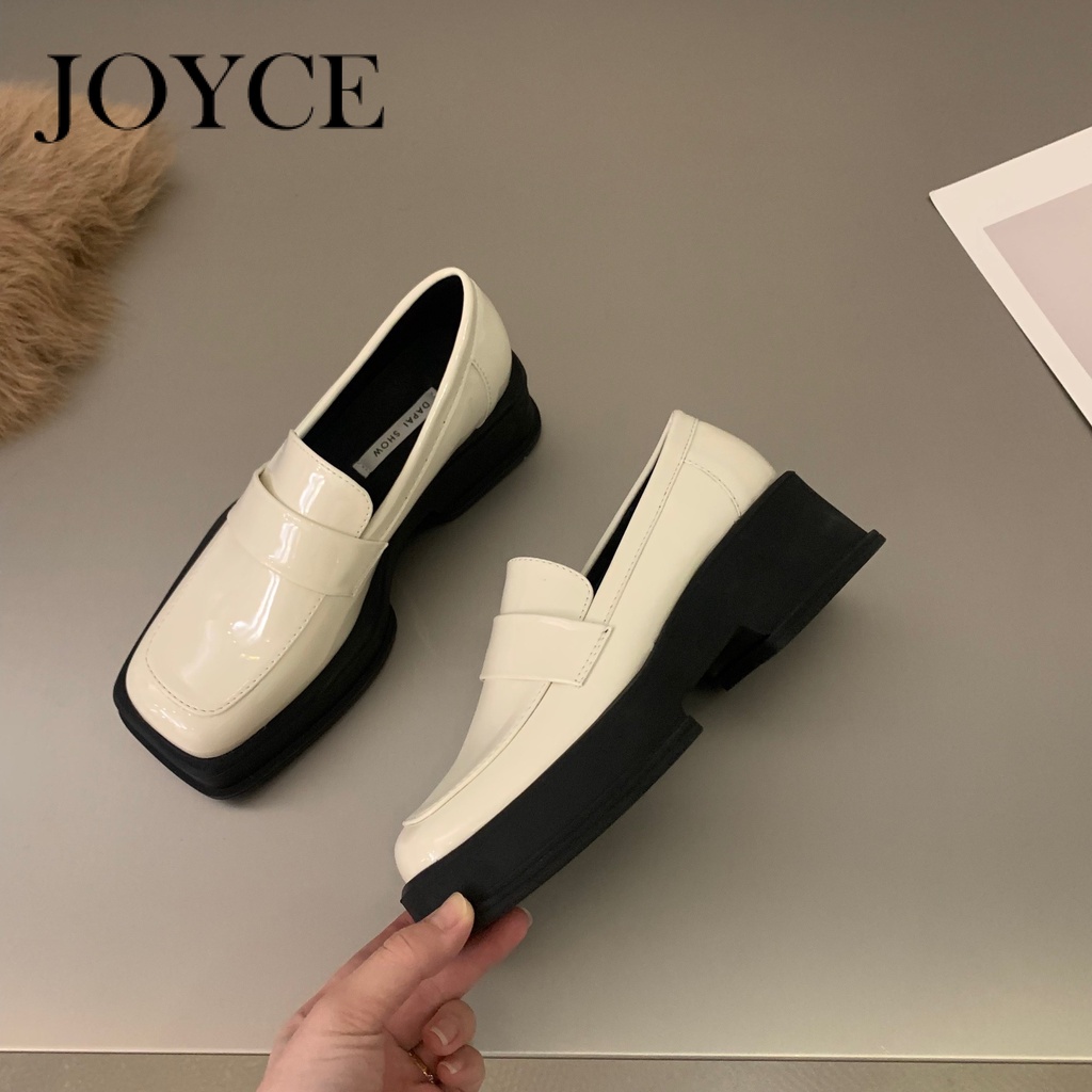 Giày lười XINBEILI FBL23903CH 39Z230930 da mềm đế thấp mũi vuông thoải mái xinh xắn thanh lịch cho nữ