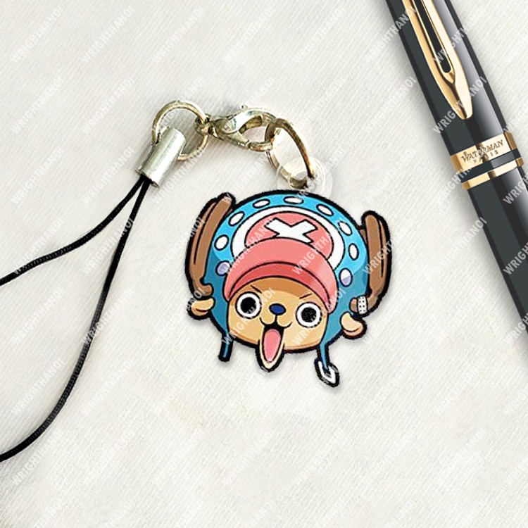 Móc treo điện thoại, dây đeo điện thoại, One piece manga anime Luffy Chopper chibi cute trang trí điện thoại
